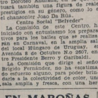 Centro Social Belvedere_27 de enero de 1940