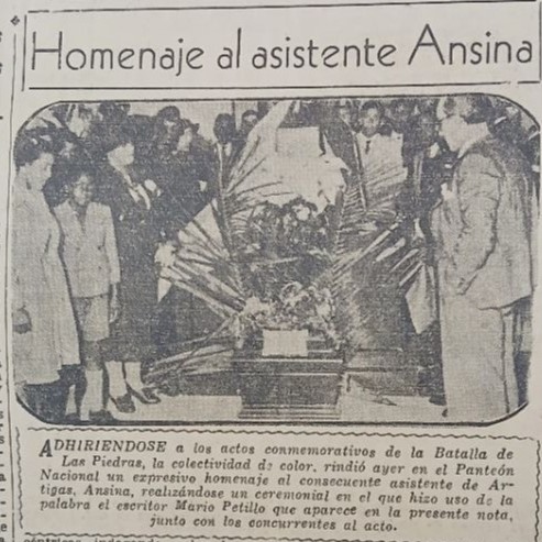 Homenaje al Asistente Ansina_19 de mayo de 1940
